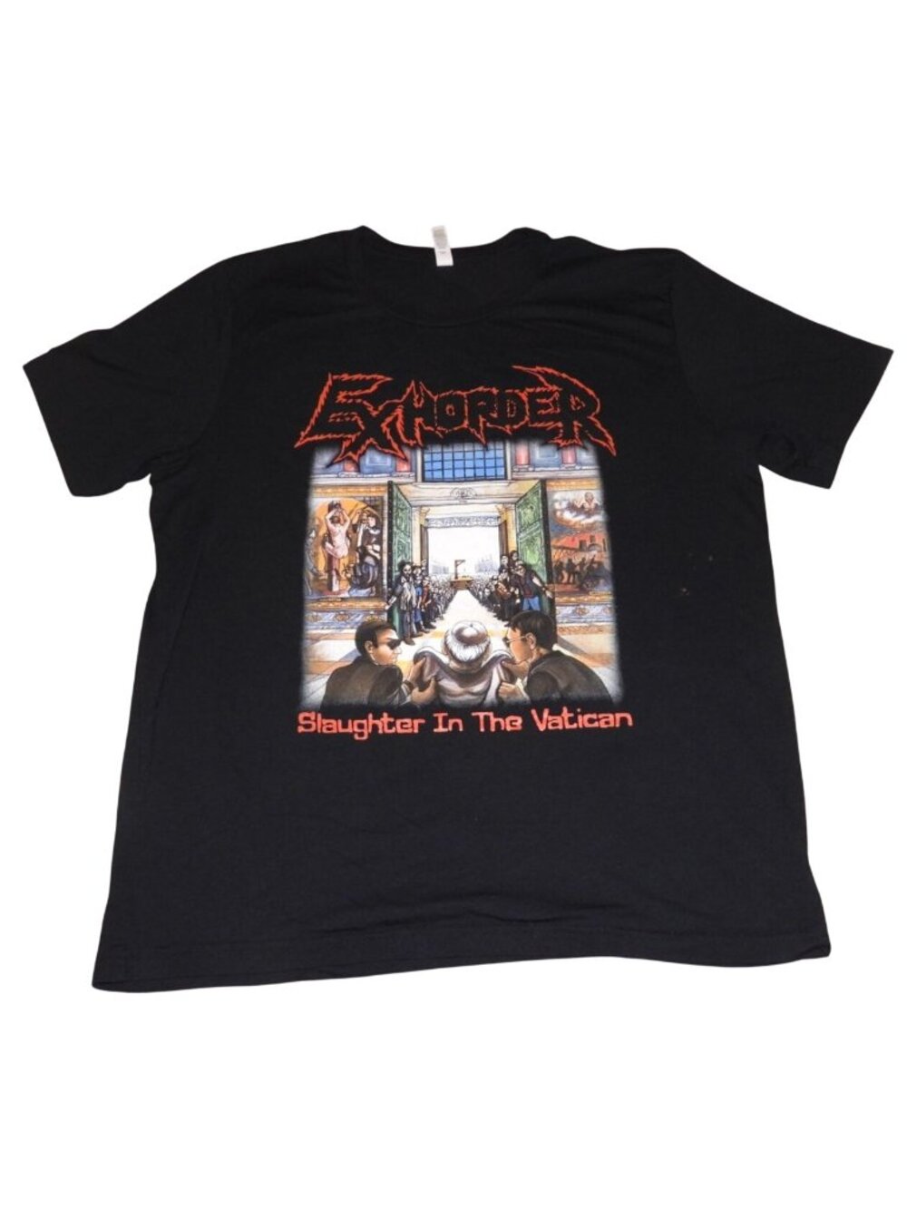 2021 Exhorder Slaughter in the Vatican Tour Dates Concert T-Shirt Men's XL
